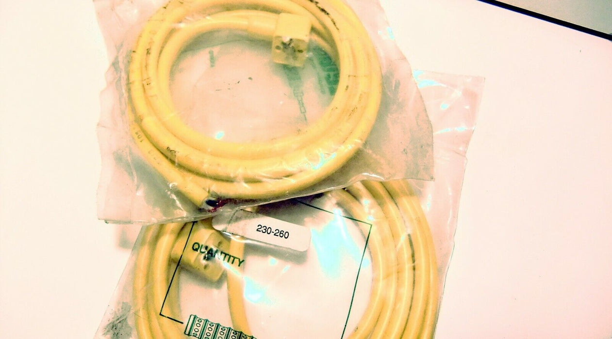 2 Numatics 230-260 Solenoid Valve Cable Cordset