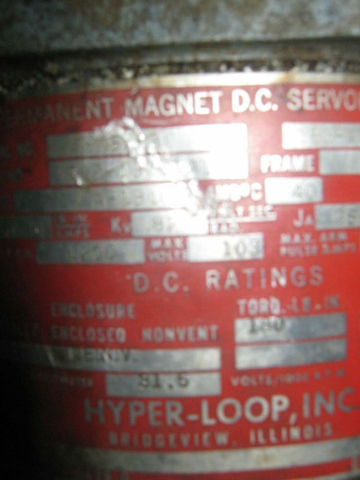 1 HYPER-LOOP 007-1310*011 DC SERVO DRIVE