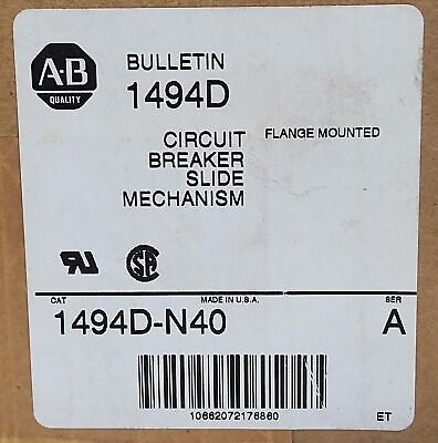 Allen-Bradley 1494D-N40 Slide Mechanism for Circuit Breaker