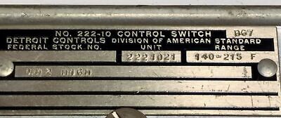 Detroit Switch 222-1021 Pressure Switch
