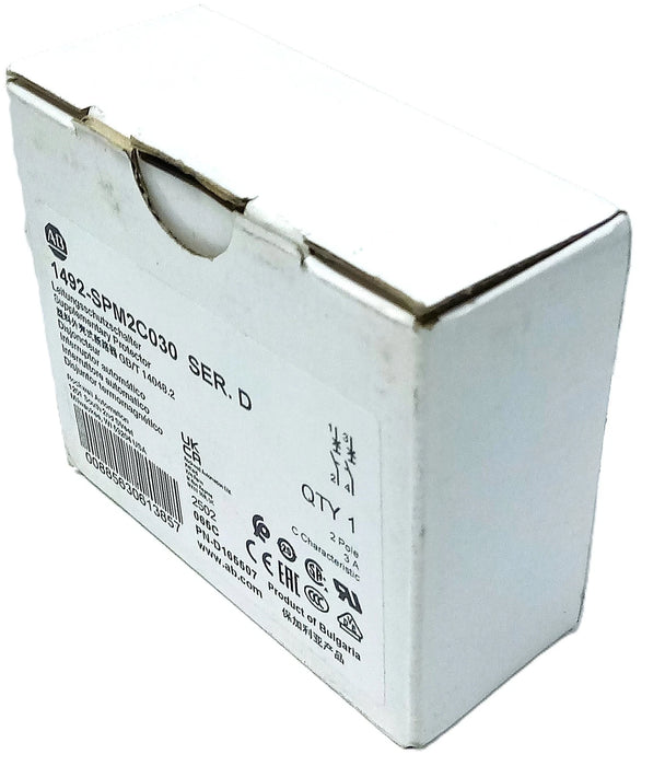 Allen-Bradley 1492-SPM1C050 480/277VAC/96VDC 3 A 2 Pole Supplementary Protector