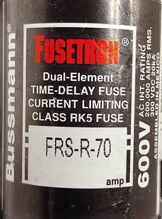 Bussmann FRS-R-70 600VAC/300VDC 70 A Current-Limiting Time-Delay Fuses