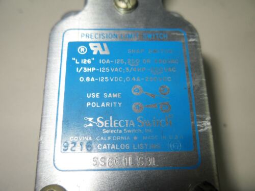 1 SELECTA SWITCH L126 PRECISION LIMIT SWITCH