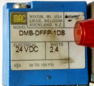 MAC MV-P2A-ABDB-DM-DFFP-1D69 Valve Assembly