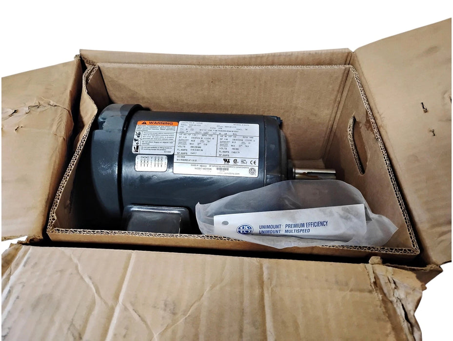 NIDEC US Motors U1P2D 208-230/460 190/380 V 1440/1755 RPM 1 HP 143T Motor