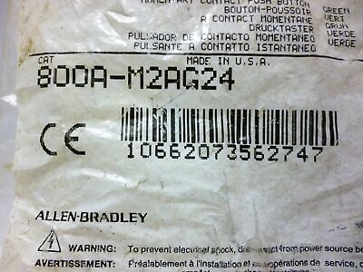 Allen-Bradley 800A-M2AG24 Green Illuminated Pushbutton