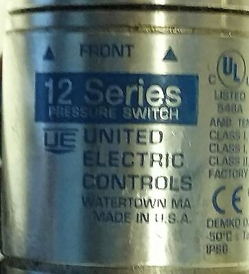 United Electric 12SHSN2G Pressure Switch