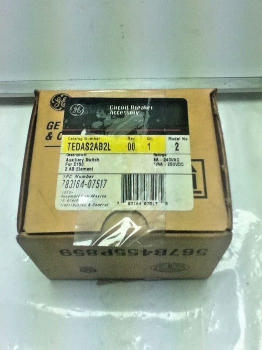 GE Tedas2Ab2L Circuit Breaker Auxiliary Switch