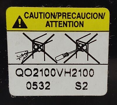 Square D QO2100VH QO2100VH2100 100 A Plug-on Circuit Breaker