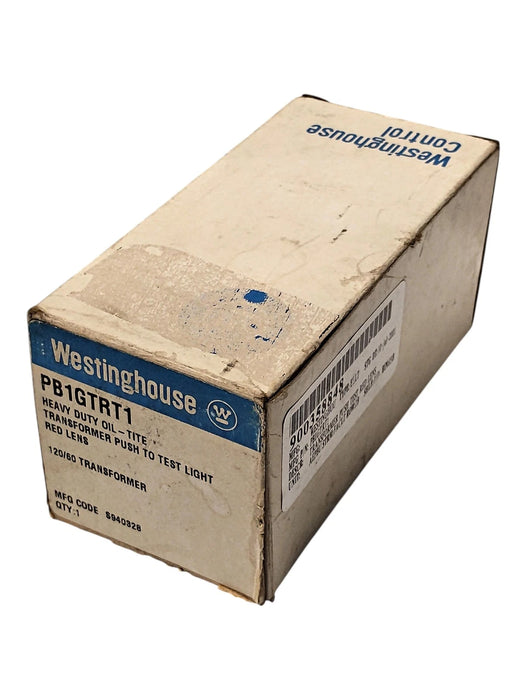 Westinghouse PB1GTRT1 Model B 120V AC/DC Push-To-Test Illuminated Red Pushbutton