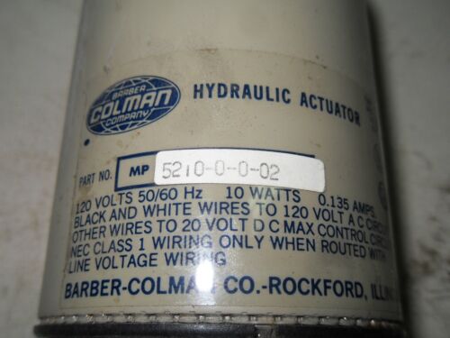 1 BARBER COLMAN MP-5210-0-0-2 HYDRAULIC ACTUATOR