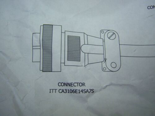 ITT Connector Belkin Cable 50" Ca3106E14Sa7S + 9418 4/C Awg 18