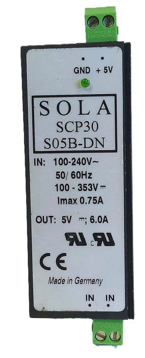 SOLA SCP30 S05B-DN 100-240 VAC/100-353 VDC 0.75 A Power Supply