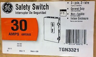 GE TGN3321 Safety Disconnect Switch