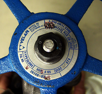 Velan Steel Valve W2074B-02MS A105 IR 1/2 TO 1/2 1480 PSI