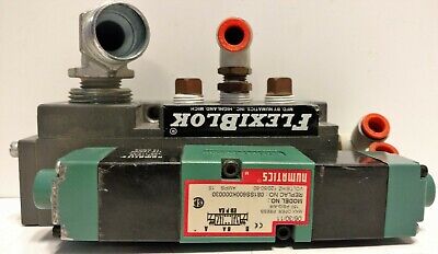 Numatics 81SS600K00030 Solenoid Valve with FLEXIBLOK and End Plate