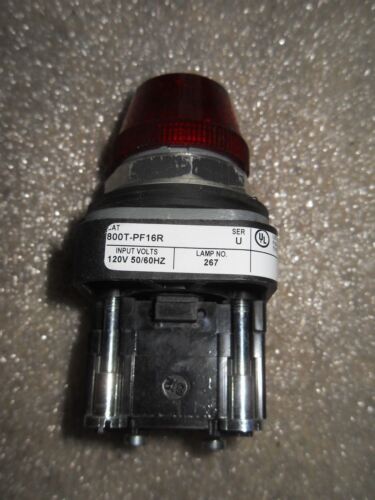 1 Allen-Bradley 800T-PF16R RED PILOT LIGHT