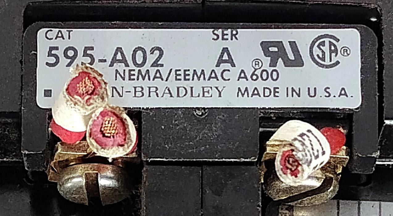Allen-Bradley 592-BOV16 Ser B 600VAC 40 A NEMA A600 Overload Relay w/ W28 Heater