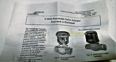Johnson Controls V-3000-1 Pneumatic Actuator Valve