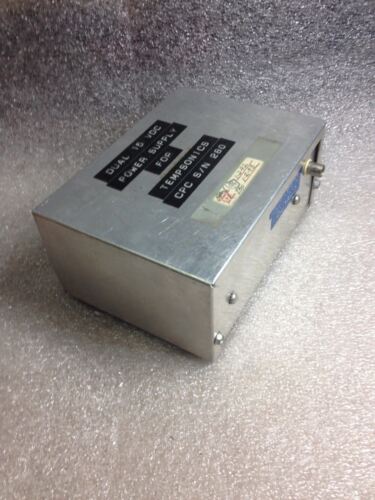 Dual 15 VDC Power Supply for Tempsonics CNC S/N 280