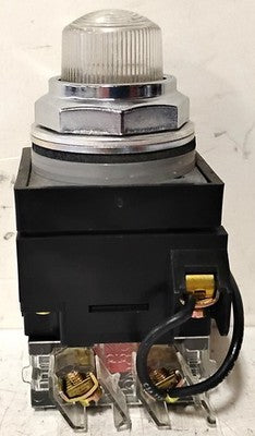 GE CR104PLT32C 120 V Clear Push-to-test Oiltight Indicator Light