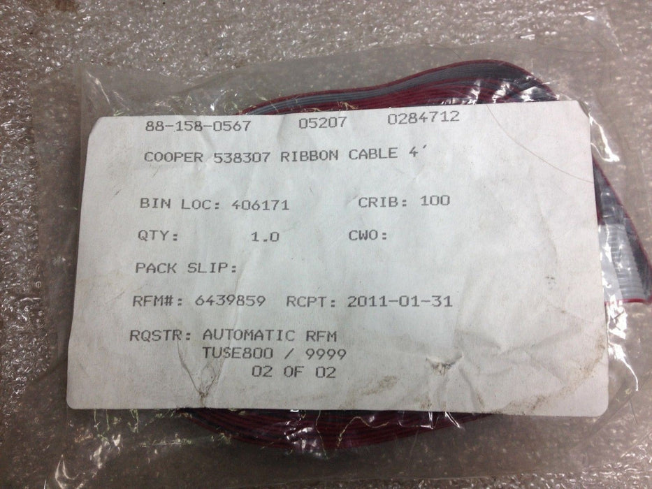 Cooper 538307 4 ft Interface Ribbon Cable
