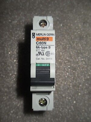 Square D MERLIN GERIN MG24114 6A 277VAC CIRCUIT BREAKER