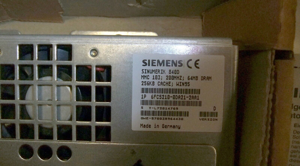 Siemens 6FC5210-0DA21-2AA1 Sinumerik Control Unit