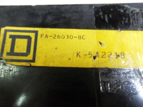 1 Square D FA26030BC CIRCUIT BREAKER 600V 30A 3P