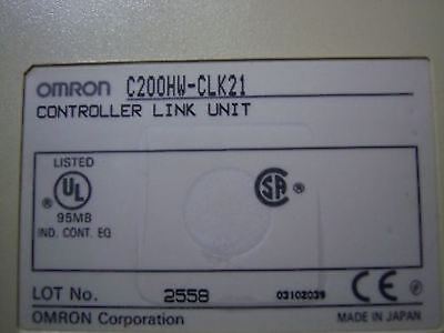 Omron 8 Slot Rack PLC w C200HE PA204 C200HW-CEO01