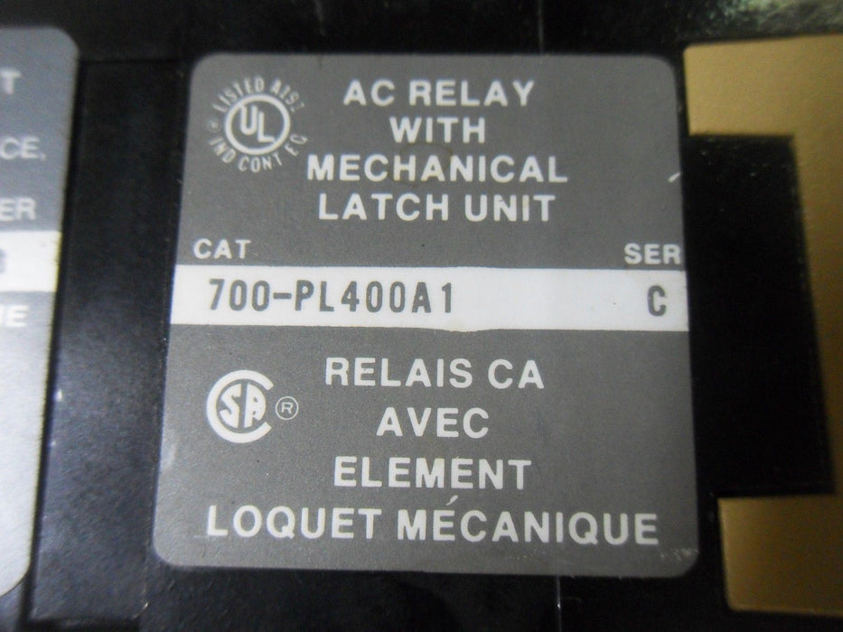 Allen-Bradley 700-PL400A1 Relay W/ Mechanical Latch Unit