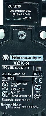 Telemecanique XCK-S 240 V AC 3 A Rotary Gear Limit Switch w/ Roller Actuator