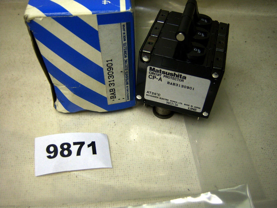 Matsushita Circuit Protector BAB3130901 3-10A 3P 250V