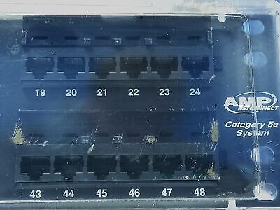AMP 406331-1 48 Port CAT 5e RJ-45 Patch Panel