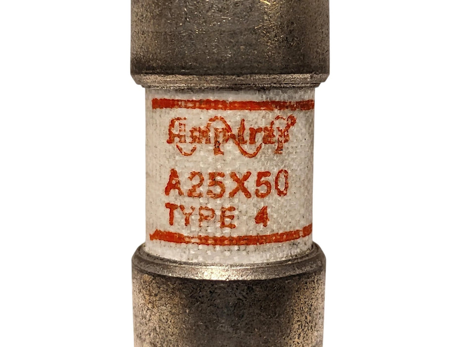 Ferraz Shawmut A25X50 A25x50-4 250VAC 50A Current-Limiting Very Fast-Acting Fuse