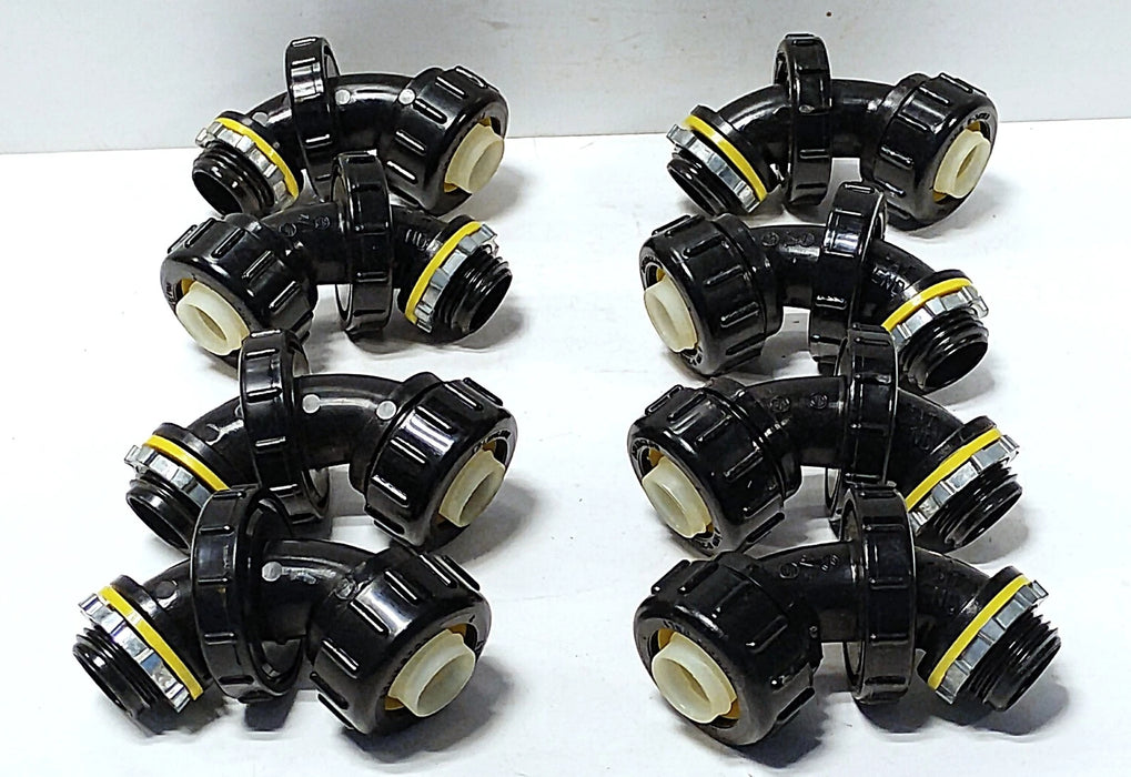 Arlington NMLT5090BL PVC Zero-90 Liquid Tight Flexible Conduit Fittings