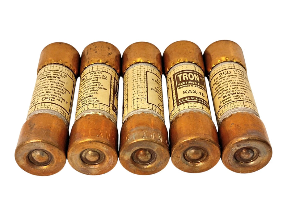Bussmann KAX-15 250 V AC/DC 15 A Current-Limiting Fast-Acting Rectifier Fuses