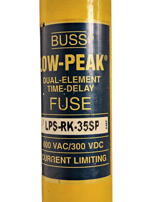 Bussmann LPS-RK-35SP 600VAC/300VDC 35 A Current-Limiting Time-Delay Fuse