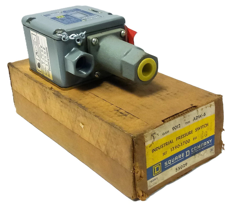 Square D 9012-ADW-6 400-3000 psi Pressure Switch w/ 210-500 psi Differential