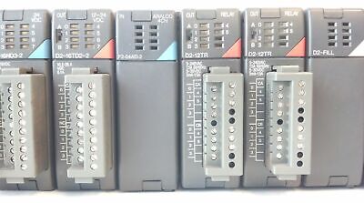 AutomationDirect D2-09B IO Base & D2-250 D2-16ND3-2 F2-04AD-2 D2-16TD2-2 D2-12TR