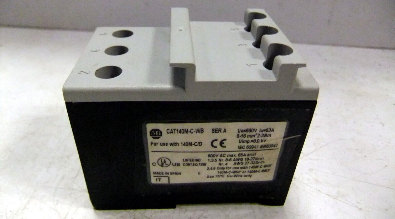 Allen-Bradley Incoming Supply Block 140-M-C-WB