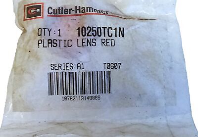 Eaton 10250TC1N Red Plastic Watertight Lens Cover for Pushbutton