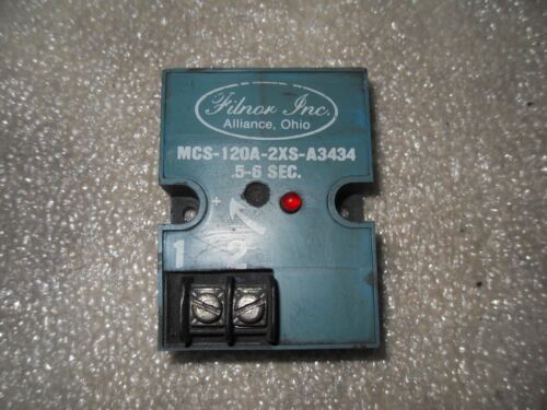 1 FILNOR MCS-120A-2XS-A3434 ON DELAY TIMER .5-6SEC