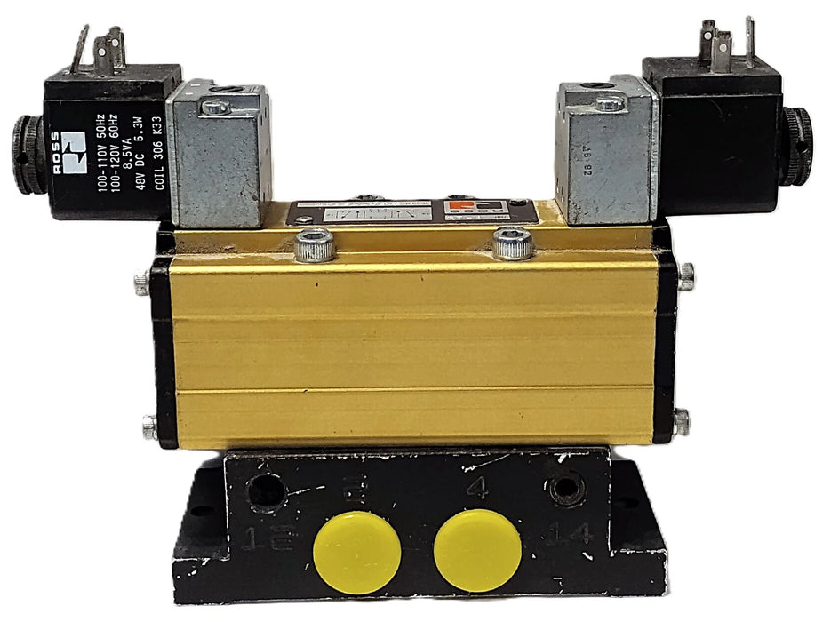 Ross Controls W6077B3411 1-10 bar Solenoid Valve w/ 100-120 VAC/48 VDC Coils