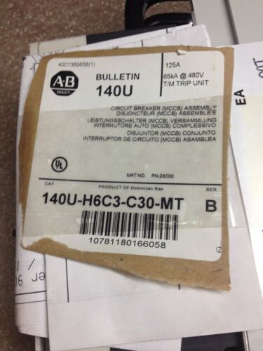 Allen-Bradley 140U-H6C3-C30-MT SERIES B CIRCUIT BREAKER
