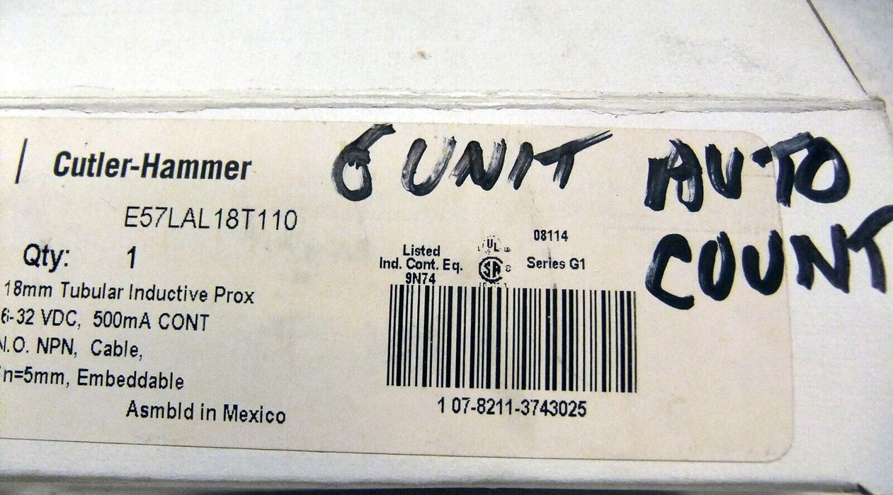 Eaton Cutler-Hammer E57LAL18T110 Inductive Proximity Sensor