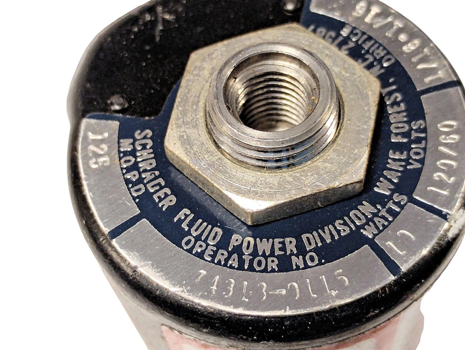 Schrader Bellows 74313-0115 Stainless Steel Solenoid Valve w/ 120 V AC Coil