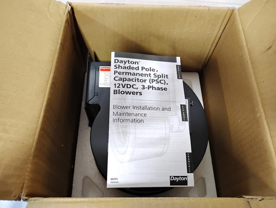 Dayton 1TDR3A 115 V AC 1/20 HP 1390/1640 RPM 273 CFM OEM Blower