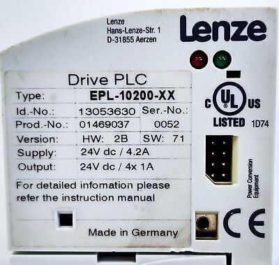 Lenze Americas EPL-10200-XX Drive PLC