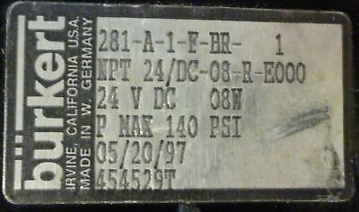 Burkert 281-A-1-F-BR / 454529T Solenoid Valve